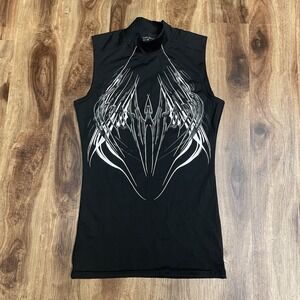 Breathe The Divinity Men's Void Tech Sleeveless Compression Shirt Black • L